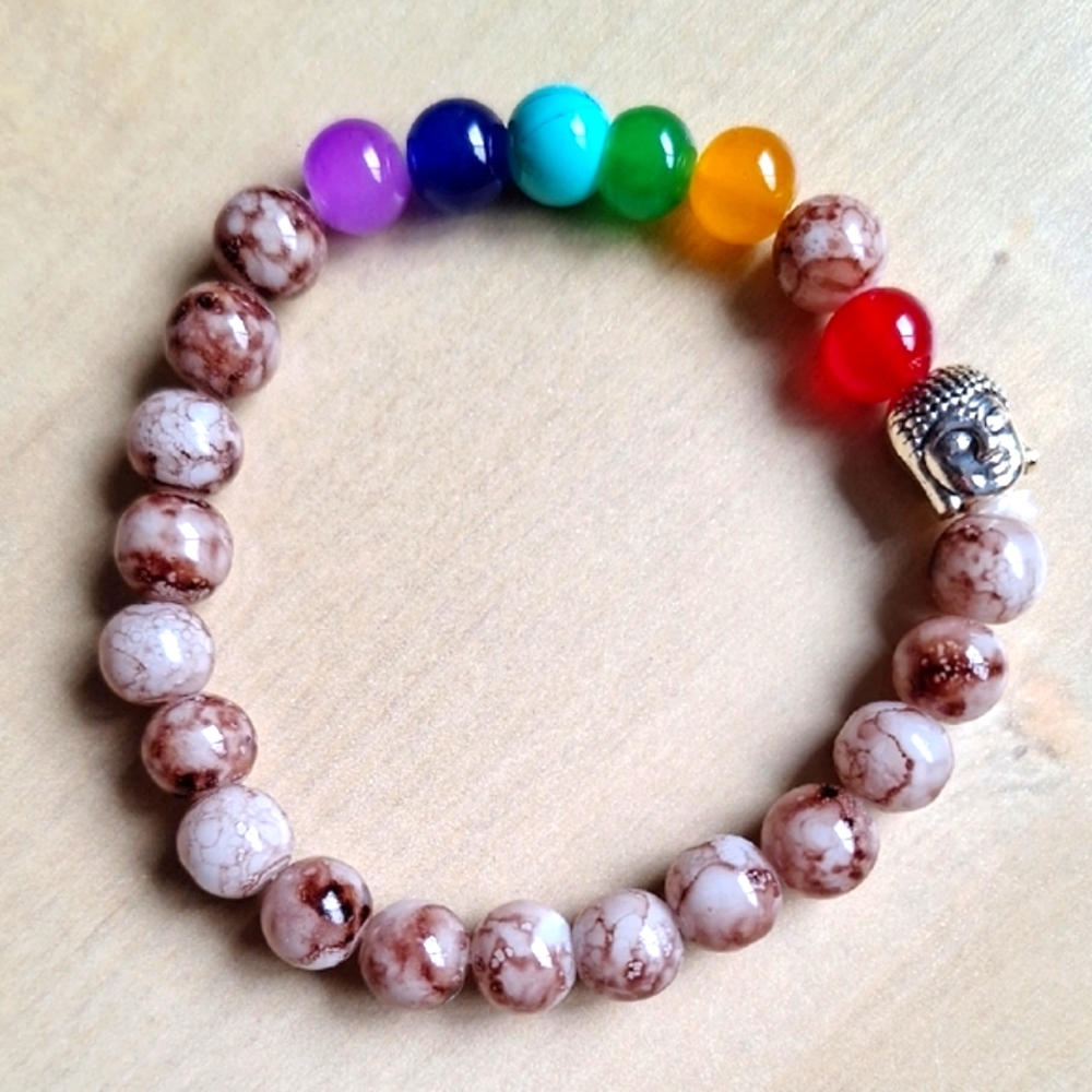 3 for $15 Chakra Healing Bracelet with Buddha Charm